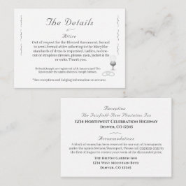 Nuptial Grace Katholische Hochzeit  Begleitkarte