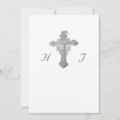 Nuptial Grace Wedding Flat Save The Date Card (Rückseite)