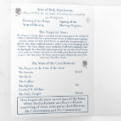 Nuptial Unity Wedding Trifold Wedding Program Dreifach-gefaltete Programmkarte (Innen Erste Seite)