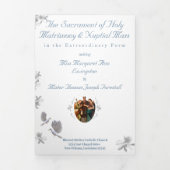 Nuptial Unity Wedding Trifold Wedding Program Dreifach-gefaltete Programmkarte (Cover)