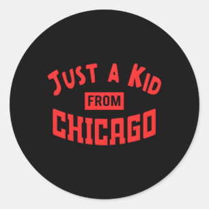 Nur 100 Meter von Chicago Runder Aufkleber