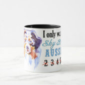 Nur 1 Himmel-Blau-Australier-Tasse Tasse (Zentrum)