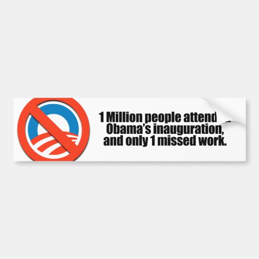 Nur 1 Person fehlende Arbeit Autoaufkleber (Vorne)