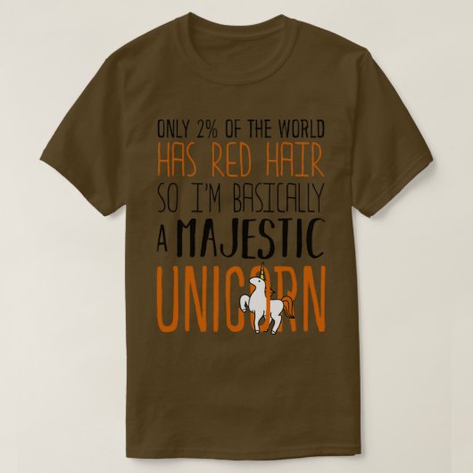 Nur 2 der Welt hat Red Hair so Ix27m Basicall T-Shirt (Design vorne)