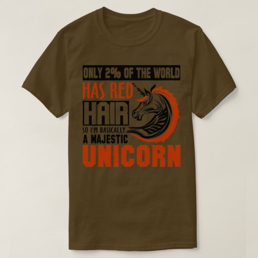 Nur 2 der Welt hat Red Hair so Ix27m Basicall T-Shirt (Design vorne)
