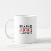 Nur 2% der Welt hat rotes Haar so Im im Kaffeetasse (Links)
