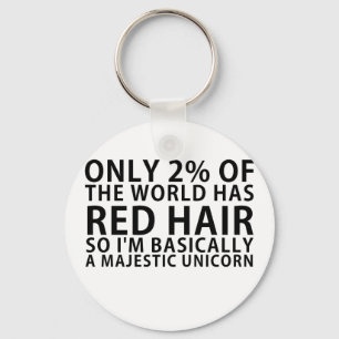 Nur 2% der Welt hat rotes Haar so Im im Schlüsselanhänger