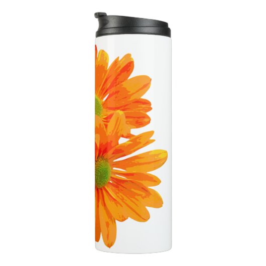 Nur 3 Gerbera Blossom + Ihr Backgr. Ideen Thermosbecher (Nach rechts gedreht)