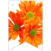 Nur 3 Gerbera Blossom + Ihr Backgr. Ideen Wimpelkette (Dritte Fahne)