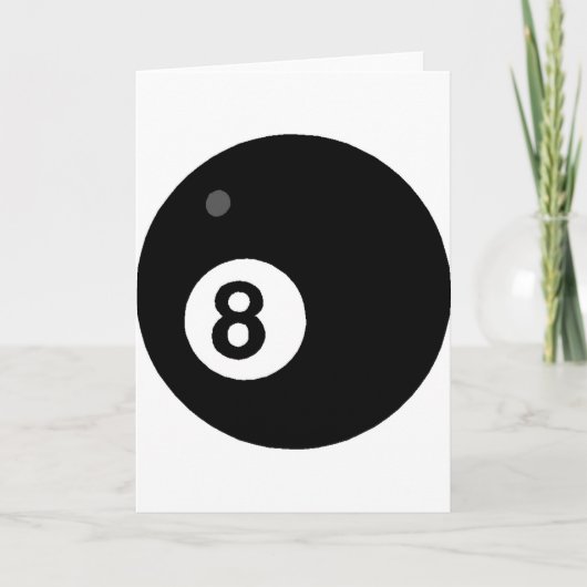 Nur acht Ball Karte (Vorderseite)