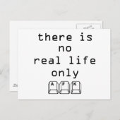 Nur AFK Postkarte (Vorne/Hinten)