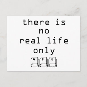 Nur AFK Postkarte
