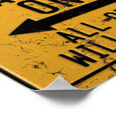 Nur Alfa Romeo Spider Parkplatz Poster (Ecke)