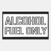 Nur Alkohol Rechteckiger Aufkleber (Vorderseite)
