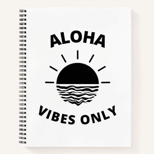 Nur Aloha vibes Notizblock (Vorderseite)