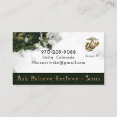 NUR ALS Beispiel 4 Melissa Business Card Visitenkarte (Rückseite)