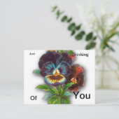 Nur an dich denken postkarte (Stehend Vorderseite)