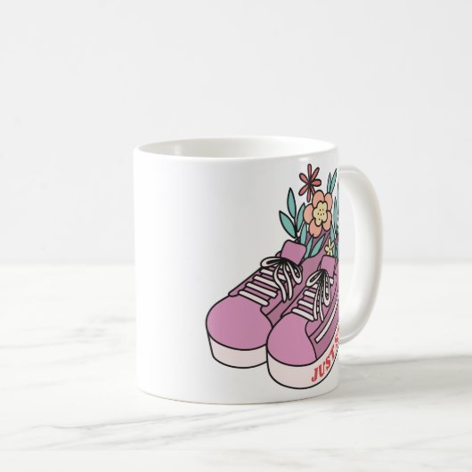 Nur anfangen kaffeetasse (VorderseiteRechts)