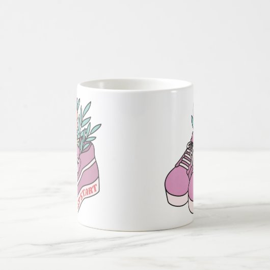 Nur anfangen kaffeetasse (Mittel)