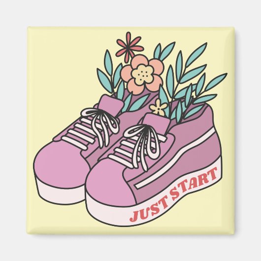 Nur anfangen magnet (Vorne)