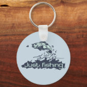 Nur angeln Schlüsselanhänger (Vorderseite)