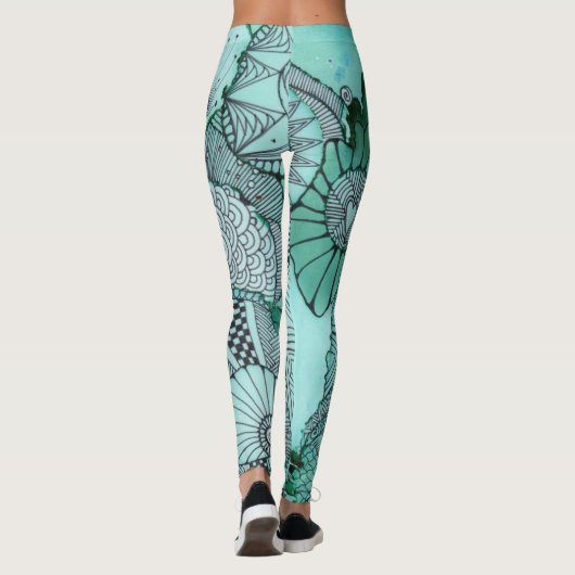 Nur Aquamarine Leggings (Rückseite)