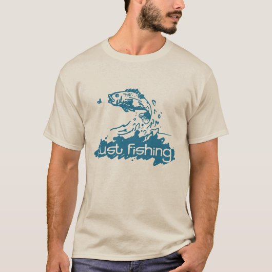 Nur aquamarinen T - Shirt fischen (Vorderseite)