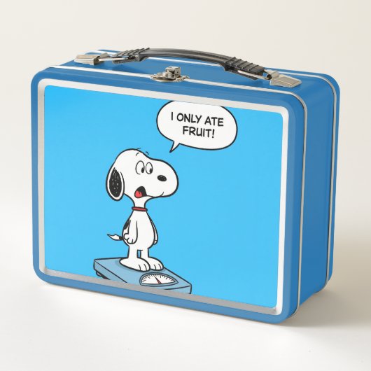 Nur Ate Fruits!, von Natasha Us Metall Brotdose (Vorderseite)