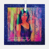 Nur auf der Tanzfläche Remix Blue Ornament (Rückseite)