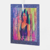 Nur auf der Tanzfläche Remix Blue Ornament Aus Glas (Vorderseite links)