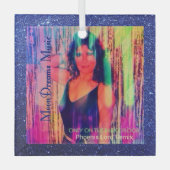 Nur auf der Tanzfläche Remix Blue Ornament Aus Glas (Vorderseite)