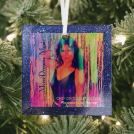 Nur auf der Tanzfläche Remix Blue Ornament Aus Glas