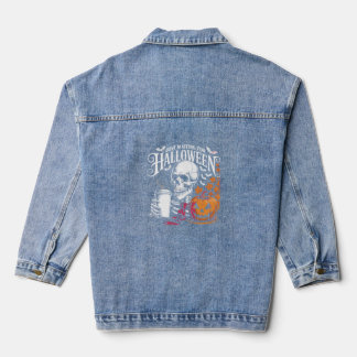 Nur auf Halloween Wartend Jeansjacke