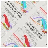 Nur auf wackeliges Wetter vorbereitet sein Stoff (Nahaufnahme)