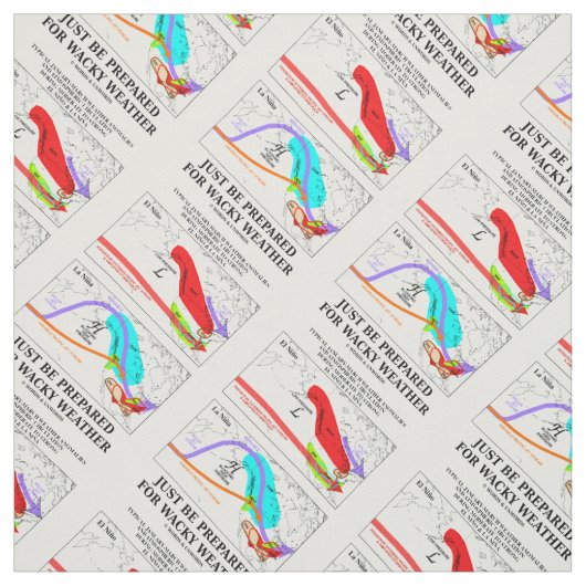 Nur auf wackeliges Wetter vorbereitet sein Stoff (Muster)