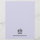 Nur aufgeführter Real Anwesen Agent Flyer (Hinten)