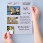 Nur aufgeführter Real Anwesen Agent Flyer (Hand)