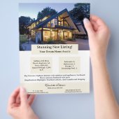 Nur aufgeführtes reales Anwesen Flyer (Hand)