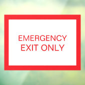 Nur Ausgang - Sicherheitsfenster Tür Aufkleber Sch (Blatt 3)