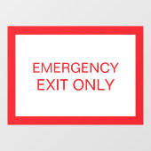 Nur Ausgang - Sicherheitsfenster Tür Aufkleber Sch (Blatt)