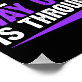 Nur Ausweg ist durch Endabsicht Poster (Ecke)