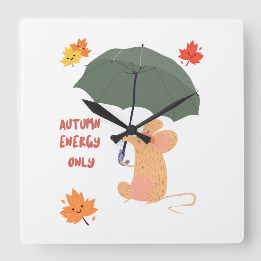 Nur Autodromenergie Quadratische Wanduhr (Vorderseite)