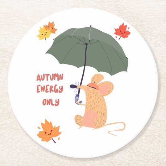 Nur Autodromenergie Runder Pappuntersetzer (Vorderseite)