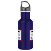 nur AVGAS/100LL Kraftstoff Edelstahlflasche (Rückseite)