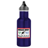 nur AVGAS/100LL Kraftstoff Edelstahlflasche (Rechts)