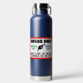 nur AVGAS/100LL Kraftstoff Trinkflasche (Vorderseite)