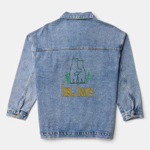 nur Bären Jeansjacke