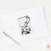 Nur Bargeld Runder Aufkleber (Umschlag)