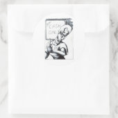 Nur Bargeld Runder Aufkleber (Tasche)