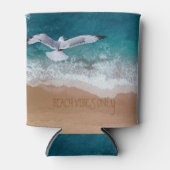 Nur Beach Vibes (oder benutzerdefinierten Text) Dosenkühler (Vorderseite)